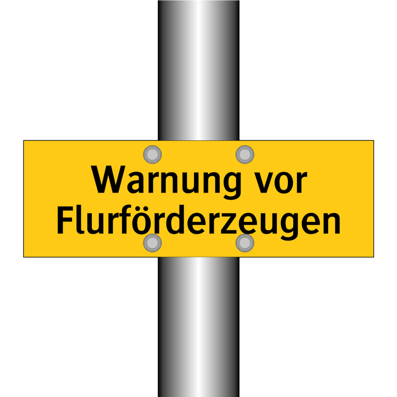 Warnung vor Flurförderzeugen