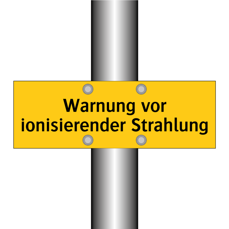Warnung vor ionisierender Strahlung