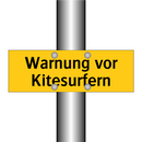 Warnung vor Kitesurfern