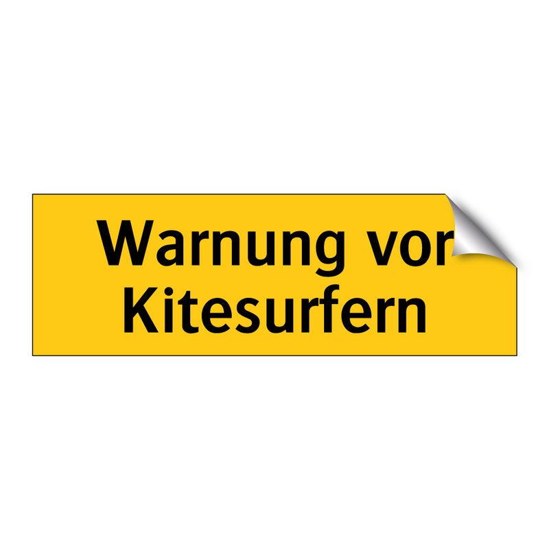 Warnung vor Kitesurfern
