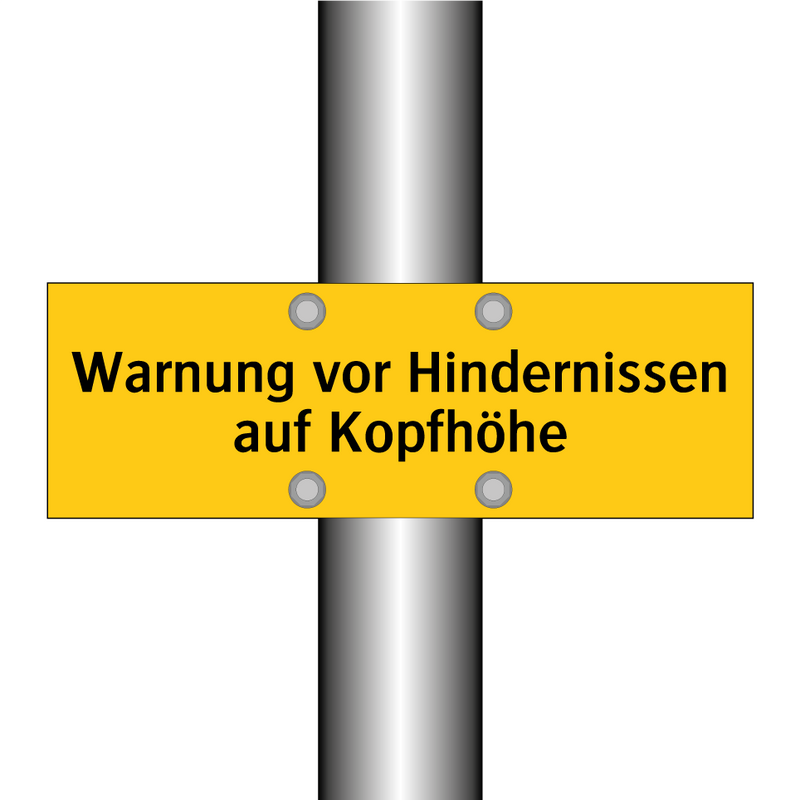 Warnung vor Hindernissen auf Kopfhöhe