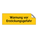 Warnung vor Erstickungsgefahr