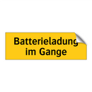 Batterieladung im Gange