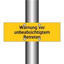 Warnung vor unbeabsichtigtem Betreten