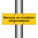 Warnung vor instabilem Klippenabbruch