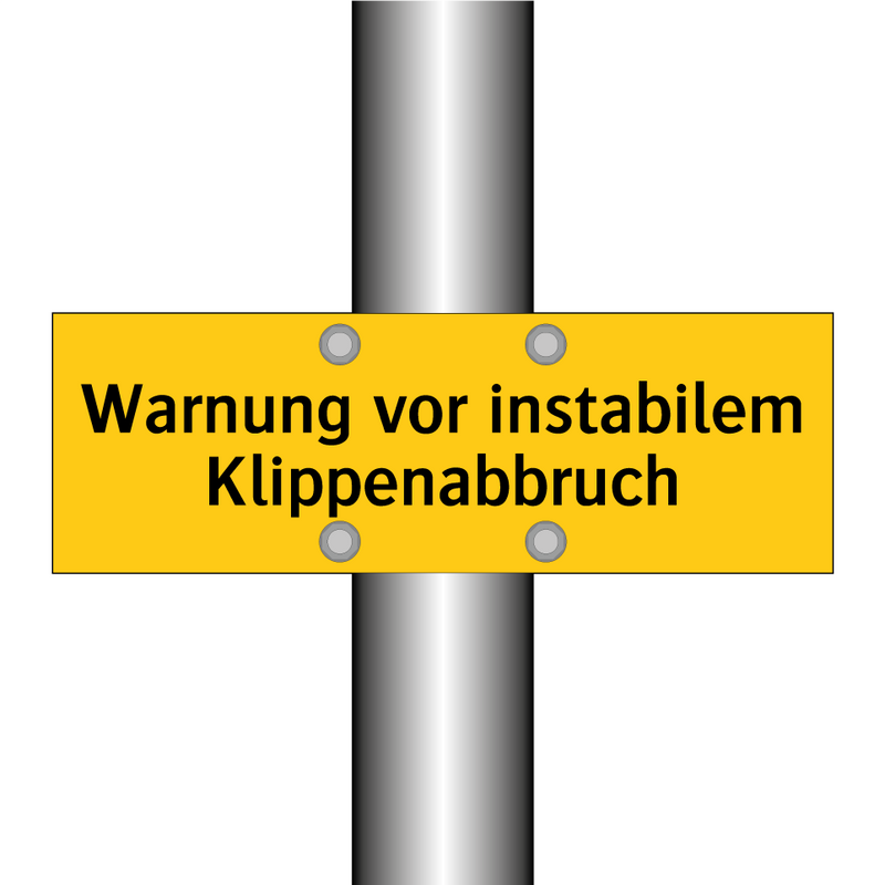 Warnung vor instabilem Klippenabbruch
