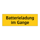 Batterieladung im Gange