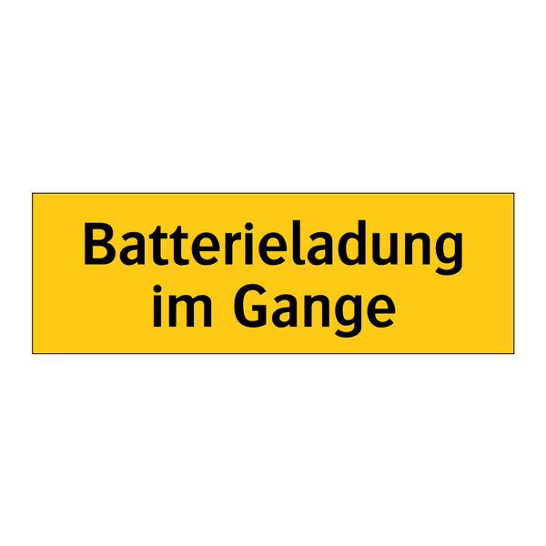Batterieladung im Gange