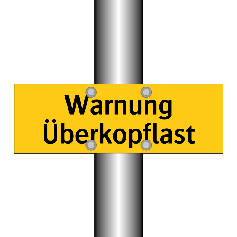 Warnung Überkopflast