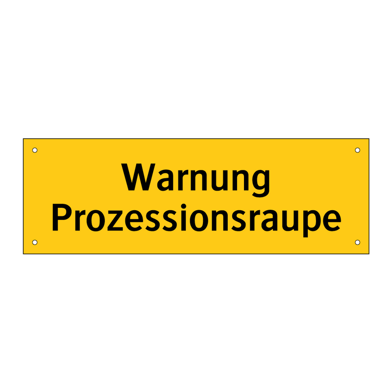 Warnung Prozessionsraupe