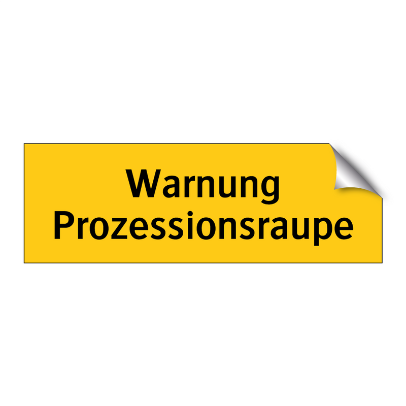 Warnung Prozessionsraupe
