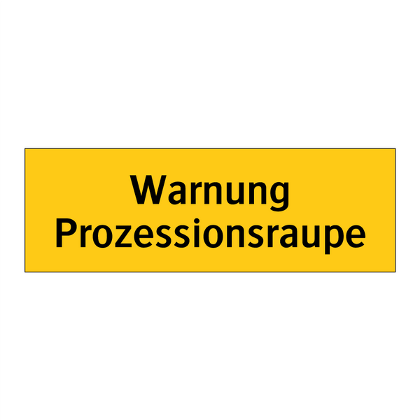 Warnung Prozessionsraupe