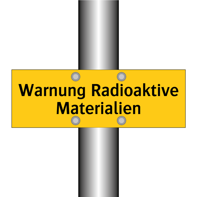 Warnung Radioaktive Materialien
