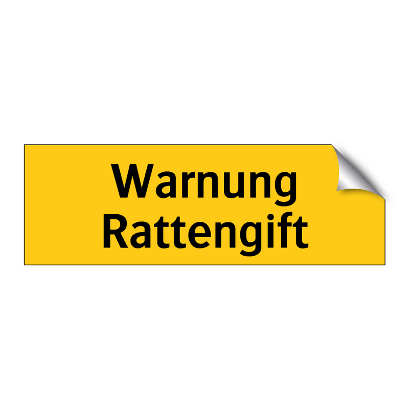 Warnung Rattengift
