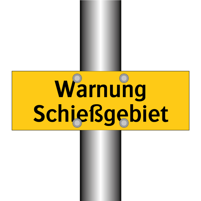 Warnung Schießgebiet
