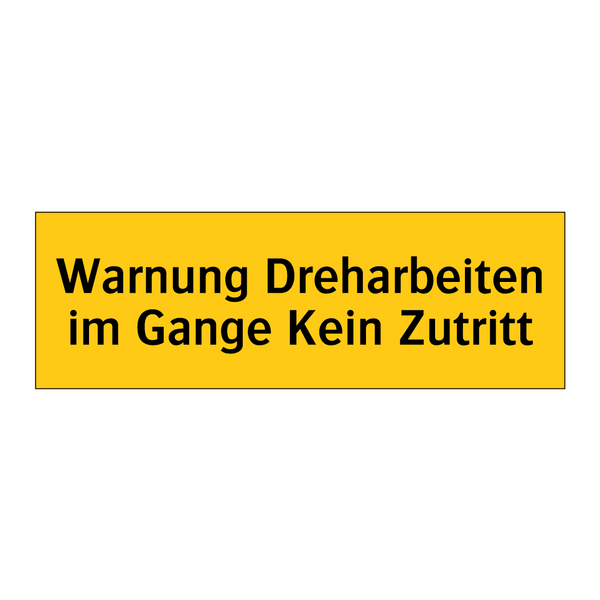 Warnung Dreharbeiten im Gange Kein Zutritt