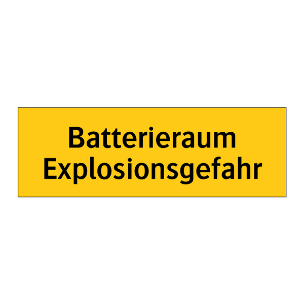 Batterieraum Explosionsgefahr