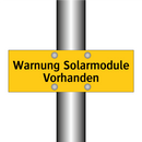 Warnung Solarmodule Vorhanden