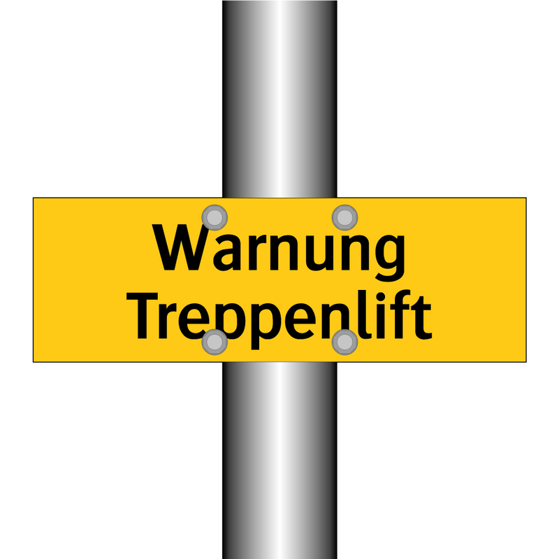Warnung Treppenlift