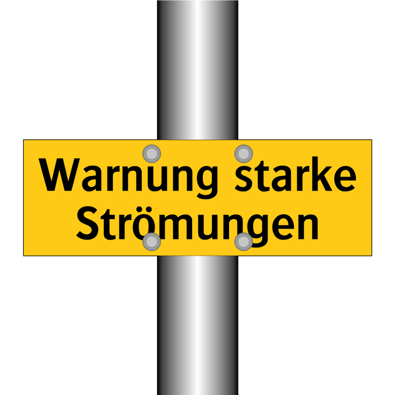 Warnung starke Strömungen