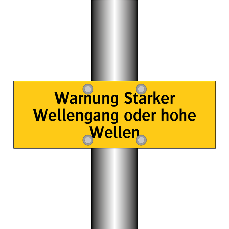 Warnung Starker Wellengang oder hohe Wellen
