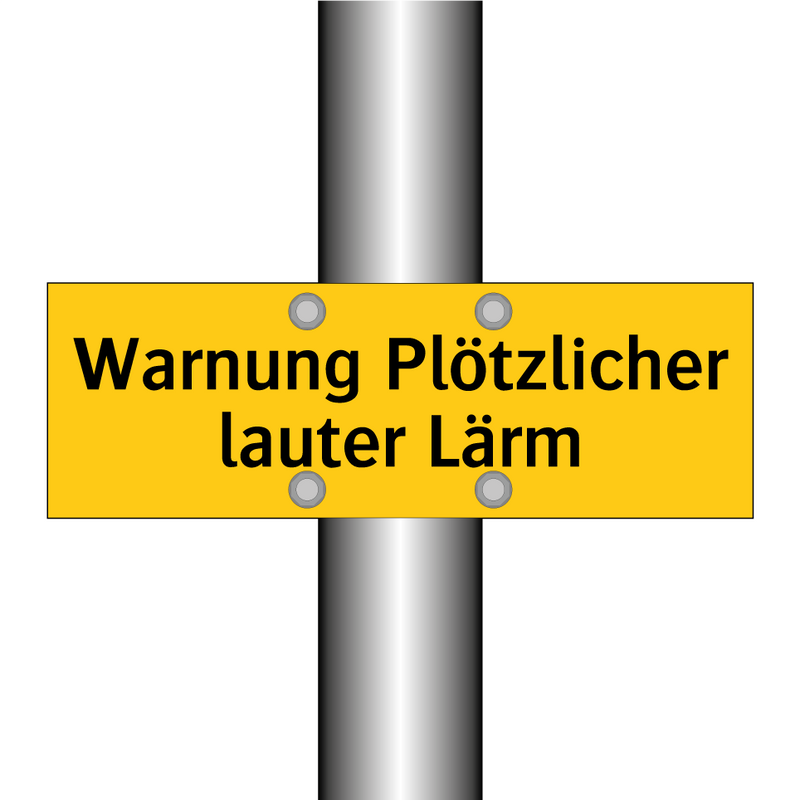 Warnung Plötzlicher lauter Lärm