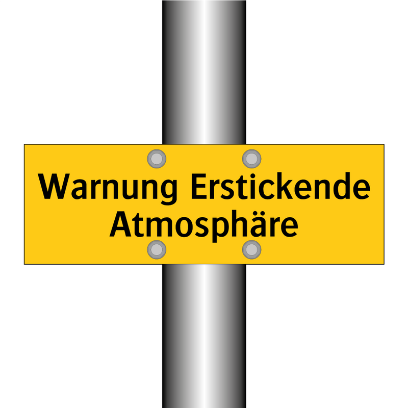 Warnung Erstickende Atmosphäre