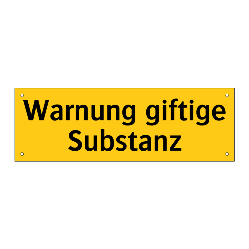 Warnung giftige Substanz