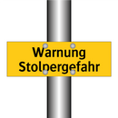 Warnung Stolpergefahr