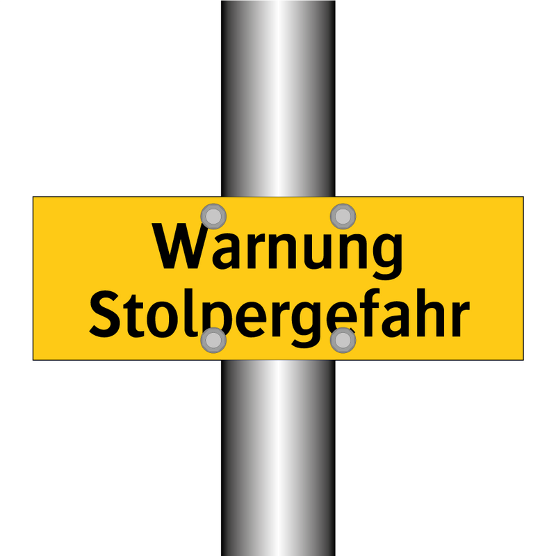 Warnung Stolpergefahr