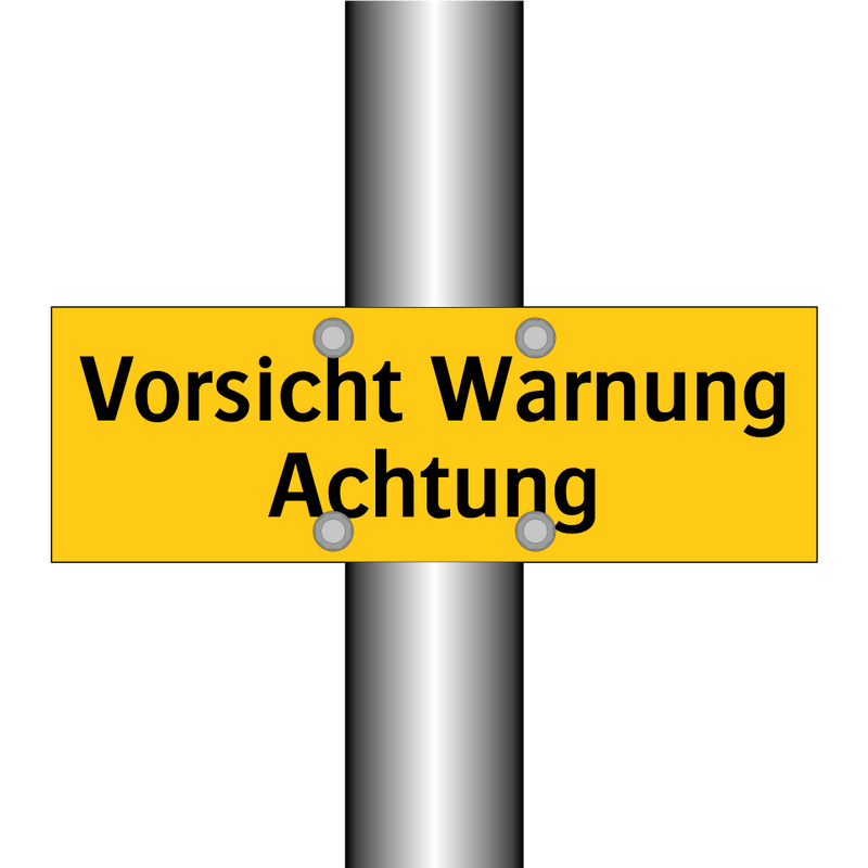 Vorsicht Warnung Achtung