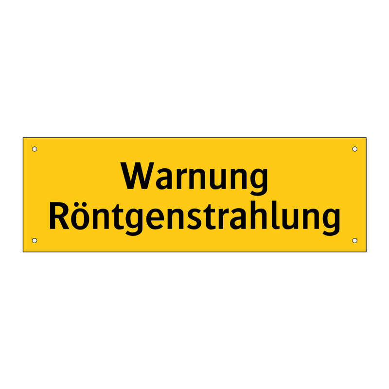 Warnung Röntgenstrahlung