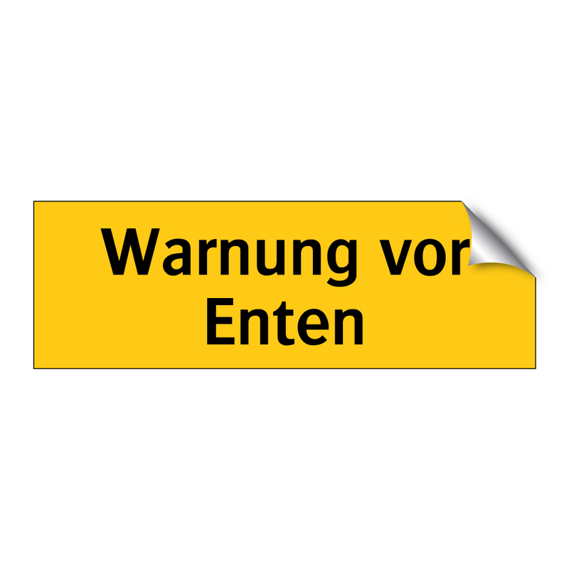 Warnung vor Enten