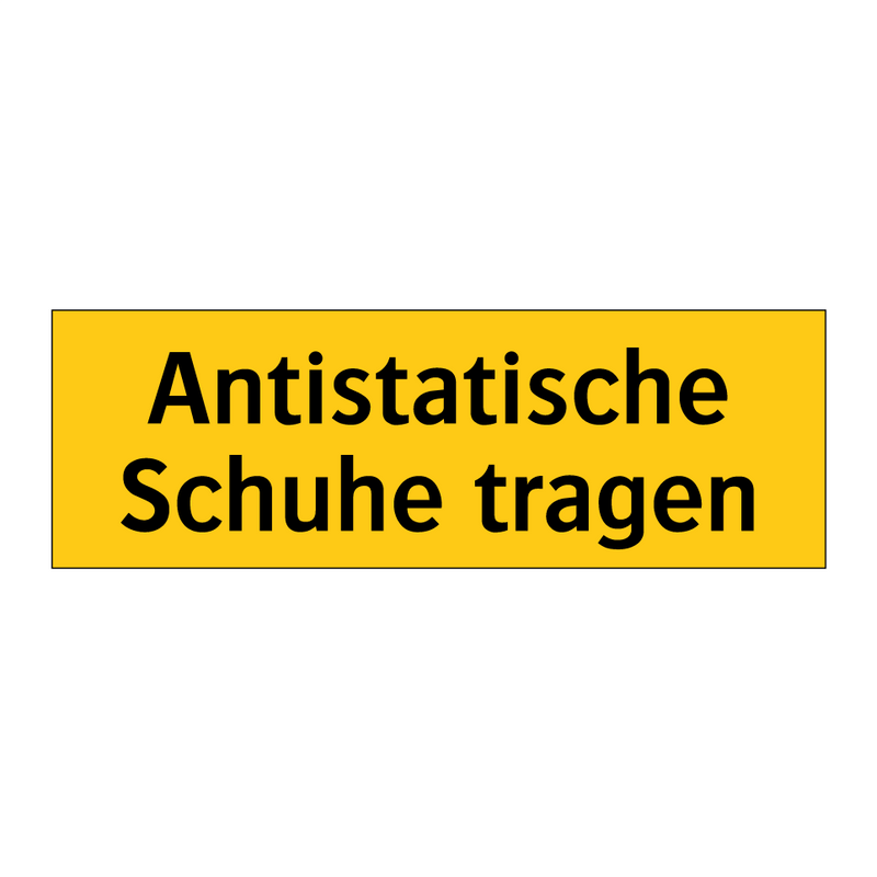 Antistatische Schuhe tragen