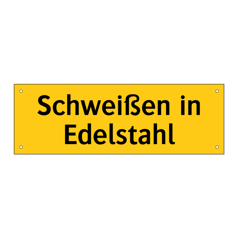 Schweißen in Edelstahl