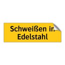 Schweißen in Edelstahl