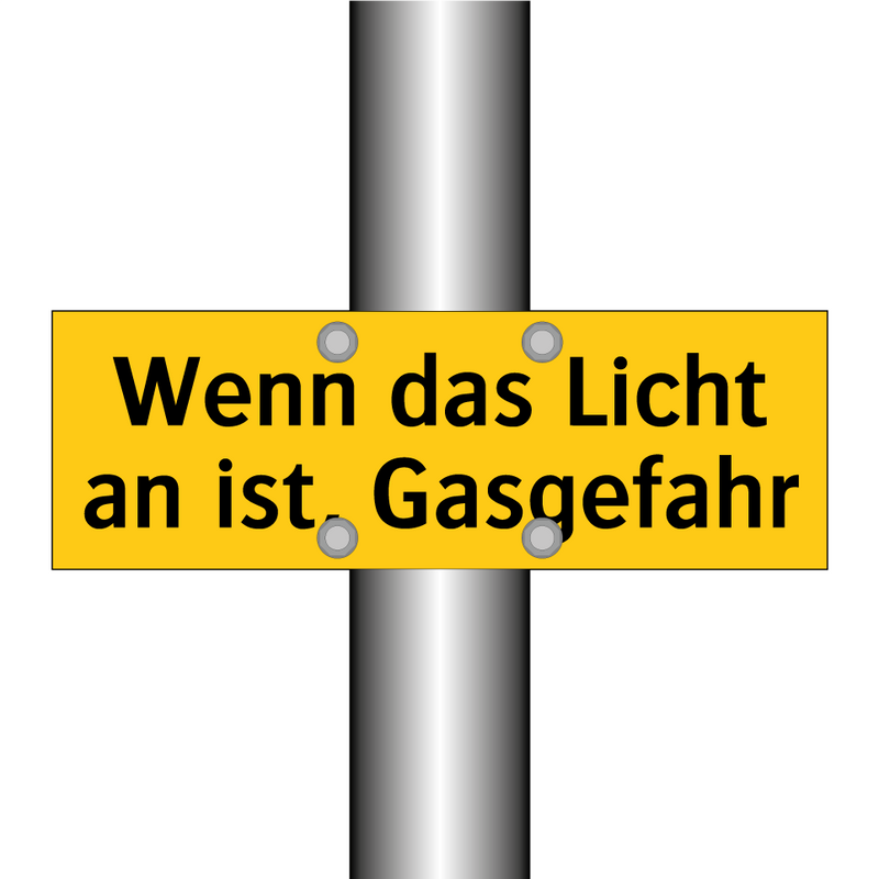 Wenn das Licht an ist, Gasgefahr
