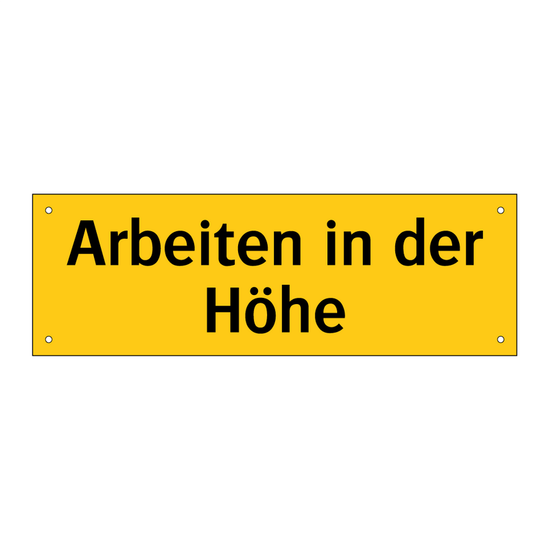 Arbeiten in der Höhe