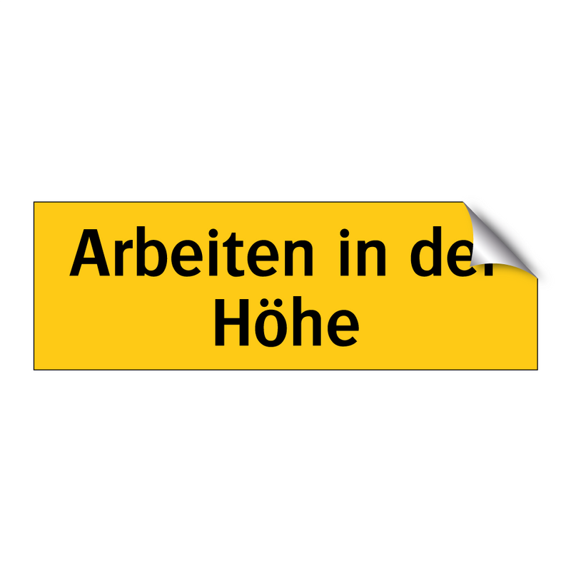 Arbeiten in der Höhe