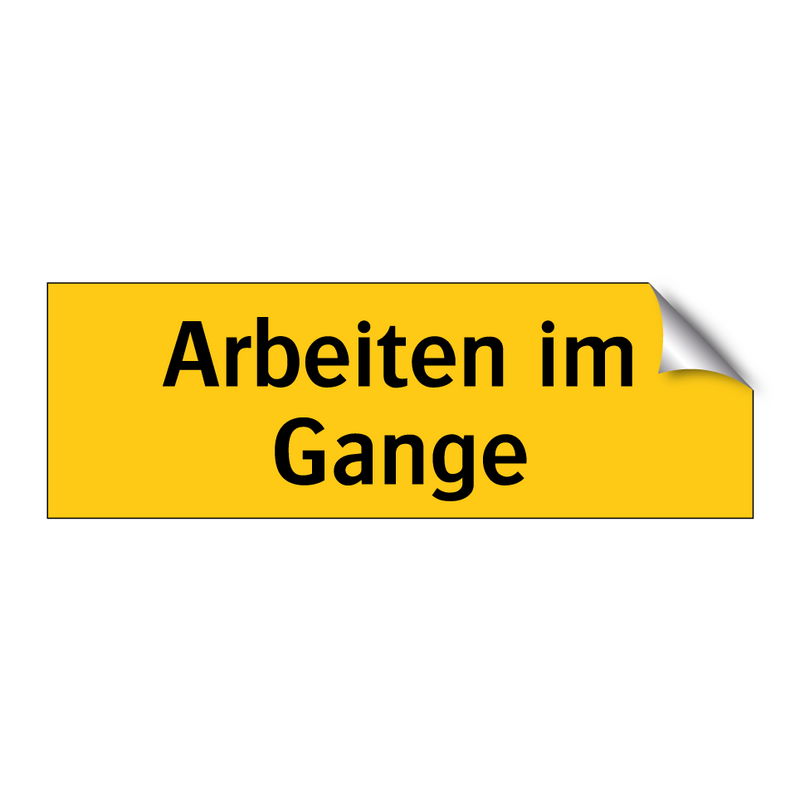 Arbeiten im Gange