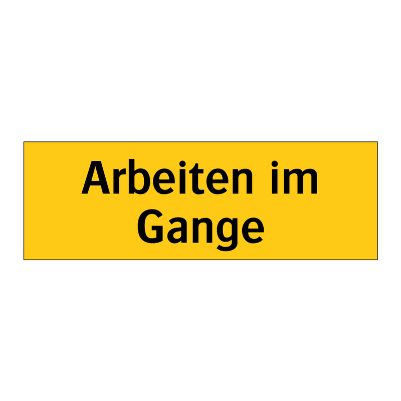 Arbeiten im Gange