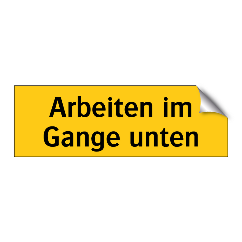 Arbeiten im Gange unten
