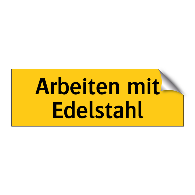 Arbeiten mit Edelstahl