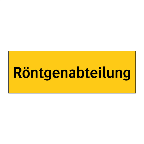 Röntgenabteilung