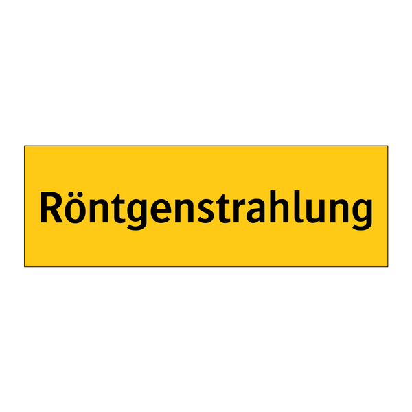 Röntgenstrahlung