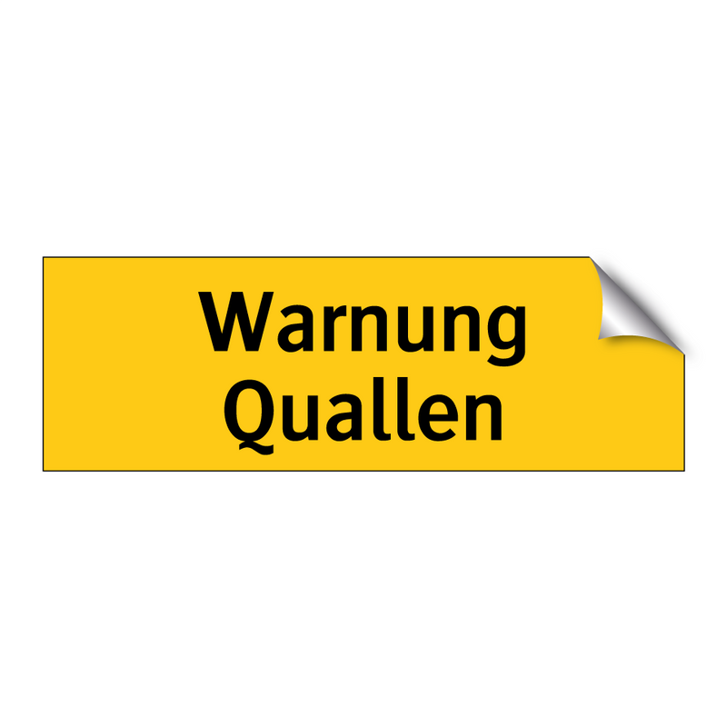 Warnung Quallen
