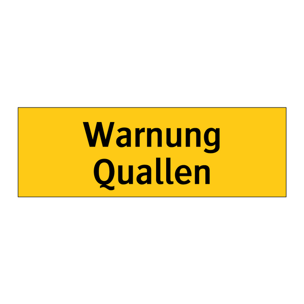 Warnung Quallen