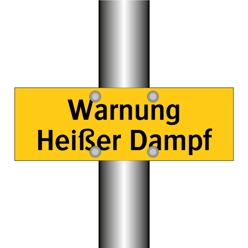 Warnung Heißer Dampf