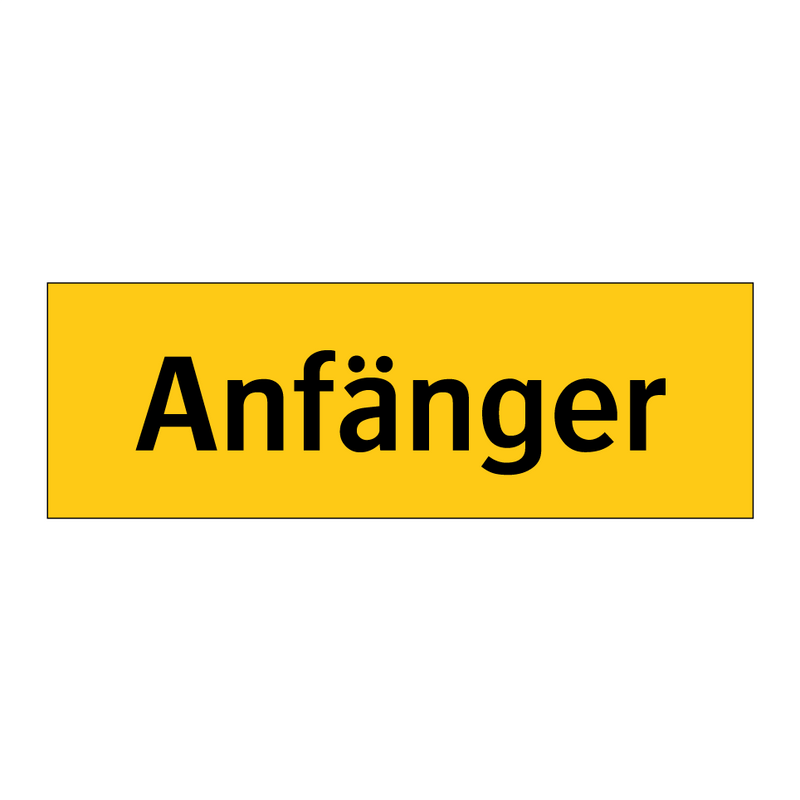 Anfänger