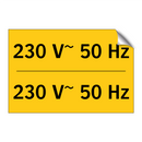 230 V~ 50 Hz - 230 V~ 50 Hz
